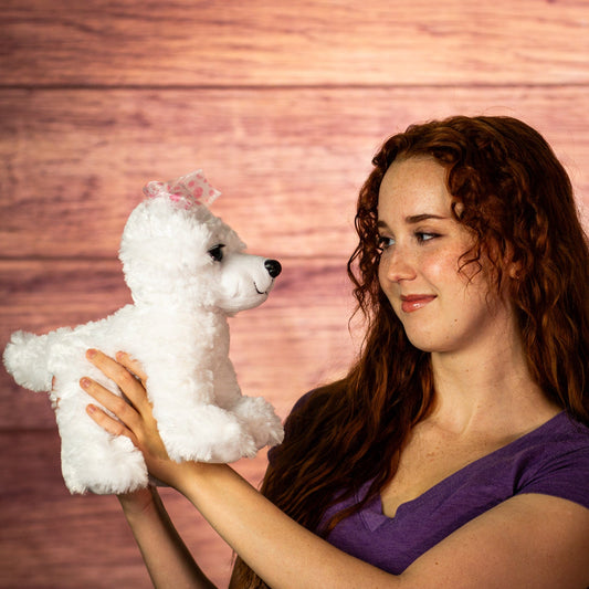 10" Bichon Frise Plush Dog