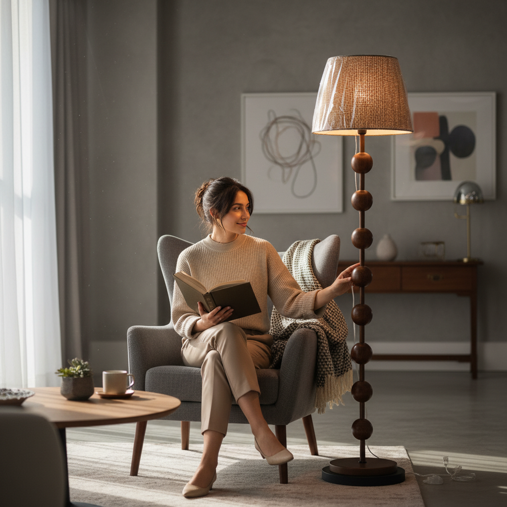 LumiEdge Modern Metallic Floor Lamp