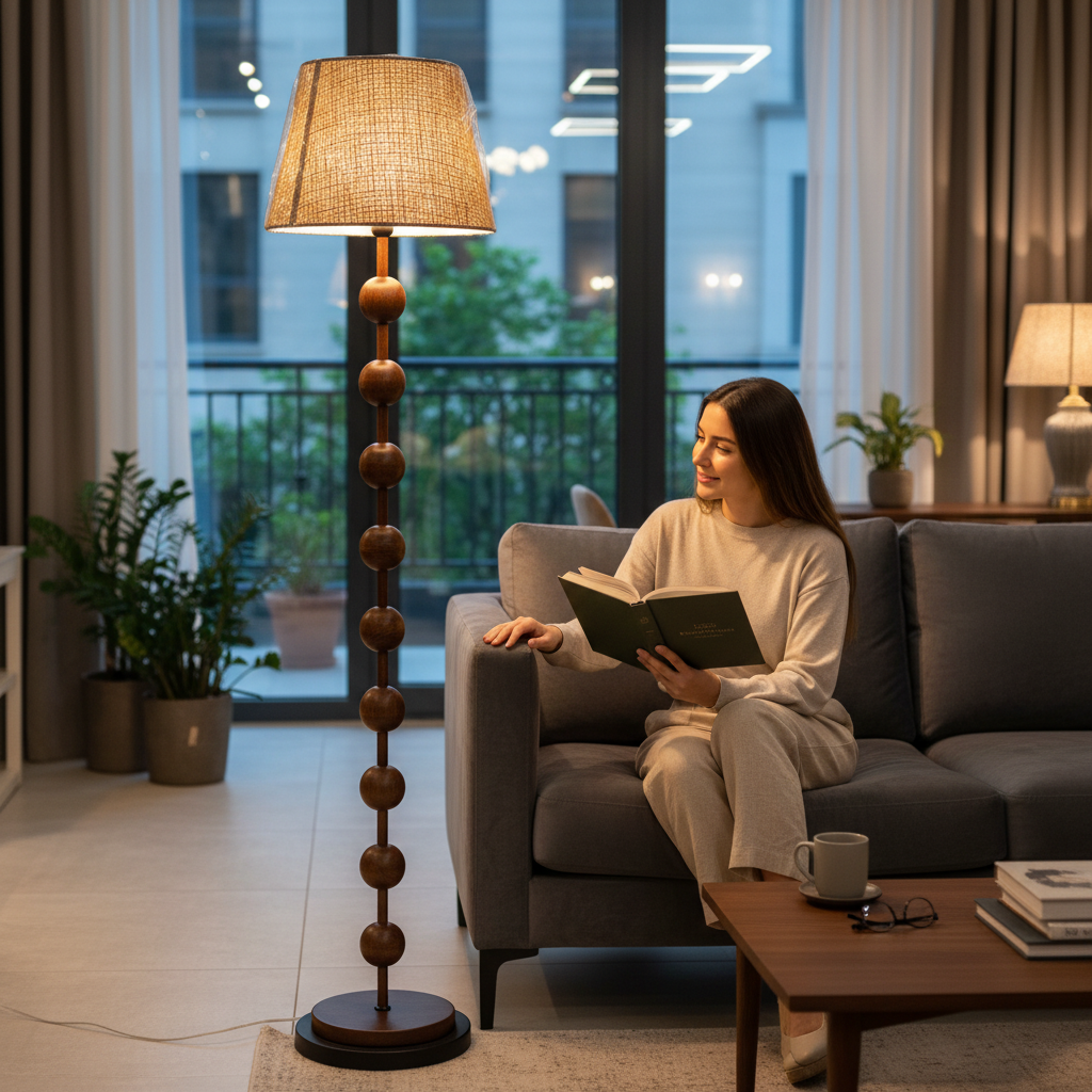 LumiEdge Modern Metallic Floor Lamp