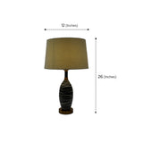 Ceramic Black Luxe Table Lamp