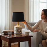 Alba VERSACE White Ceramic Table Lamp