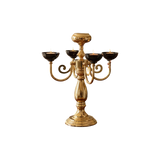 Bohemian Ceramic & Metallic Candle Holder