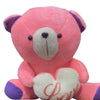 Cute Pink Teddy Bear with Holding Love Heart Gift For Girlfriend