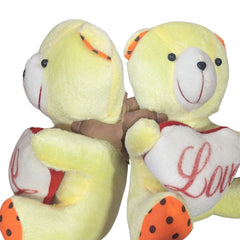 Soft Yellow Teddy Bear Toy with Love Heart – Perfect Gift All Occasions