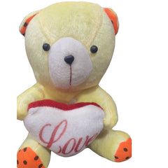 Soft Yellow Teddy Bear Toy with Love Heart – Perfect Gift All Occasions