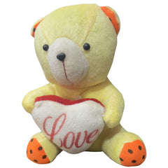 Soft Yellow Teddy Bear Toy with Love Heart – Perfect Gift All Occasions