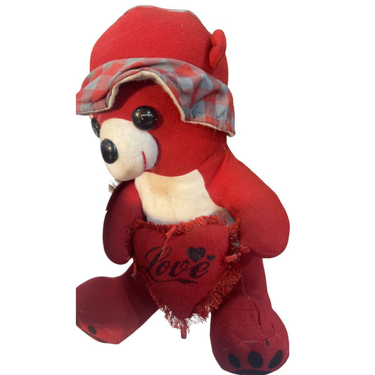 Romantic Red Teddy Bear with Love Heart Perfect Gift for friend