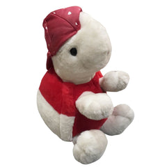 Soft Plush Teddy Bear Toy Red & White for Cute Kids