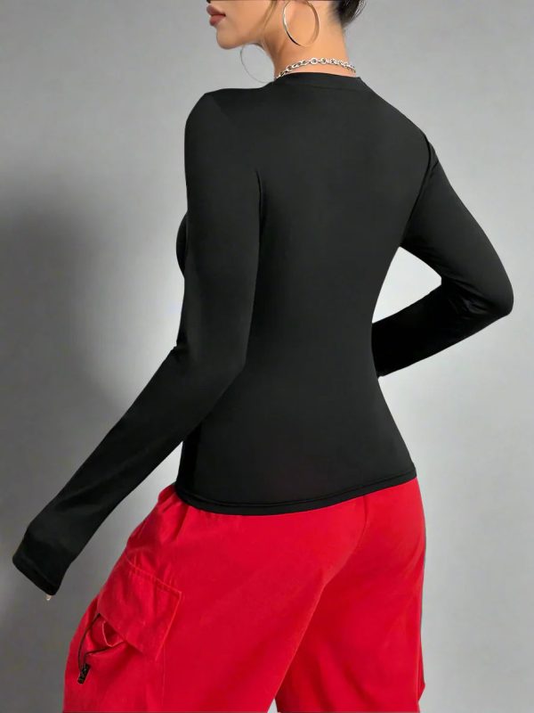 webbed energy alt long sleeve top