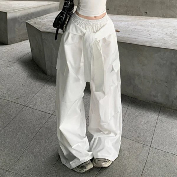 wrap strap street cargo y2k pants