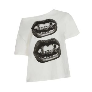 fang club off shoulder t shirt