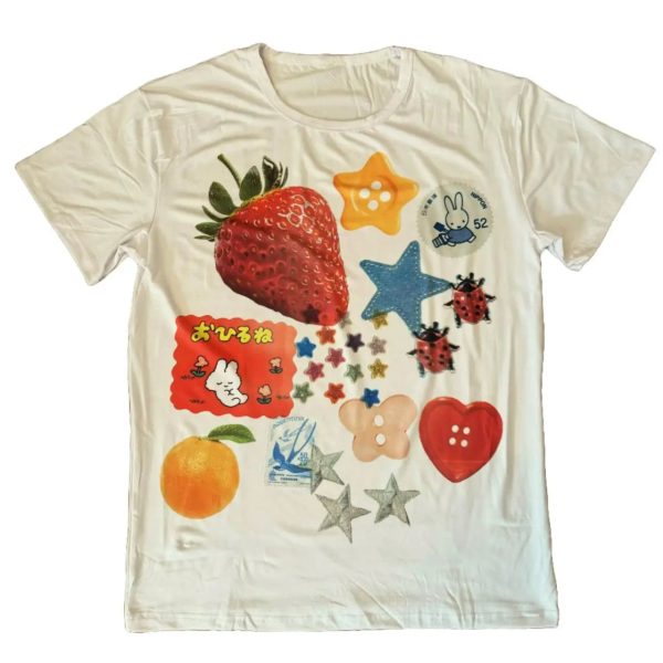 kawaii collage fruit t shirt
