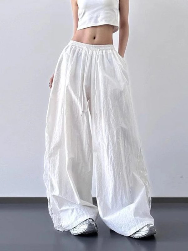 angel flow lace panel alt pants
