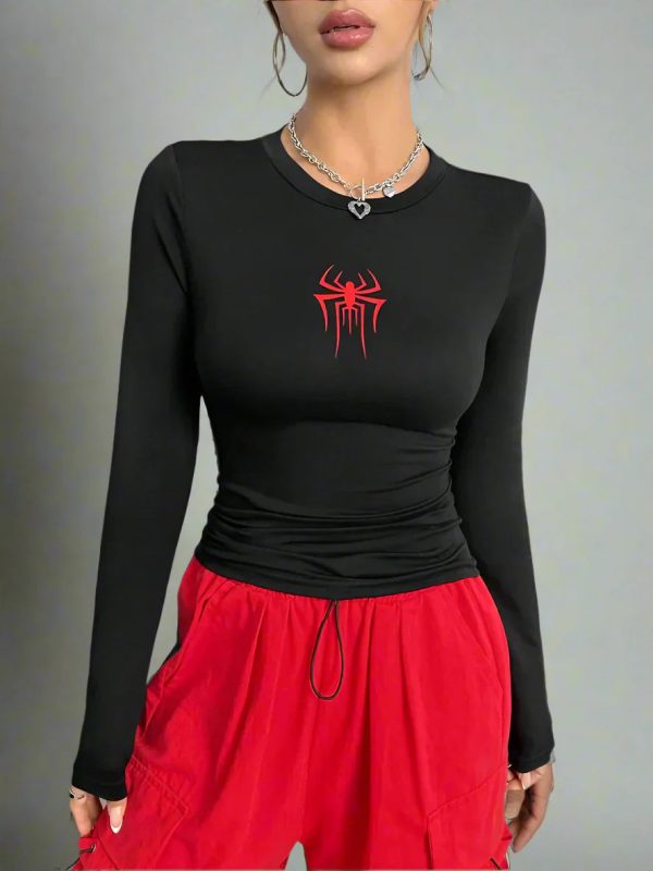 webbed energy alt long sleeve top