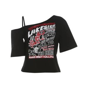 alt lakeside chaos cold shoulder t shirt