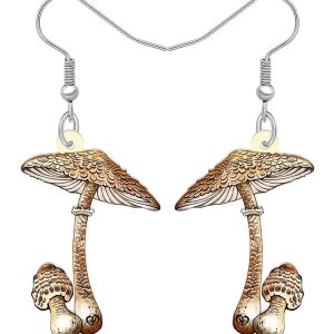 forest charm mushroom earrings