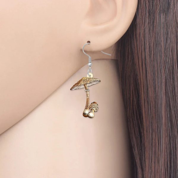 forest charm mushroom earrings