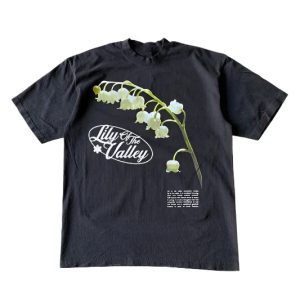 aesthetic lily bloom graphic t shirt