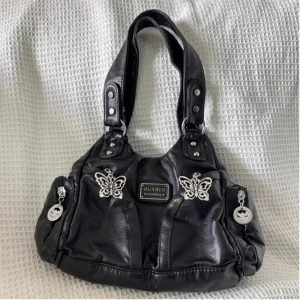 black y2k shoulder bag
