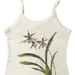 aesthetic botanical bloom tank top