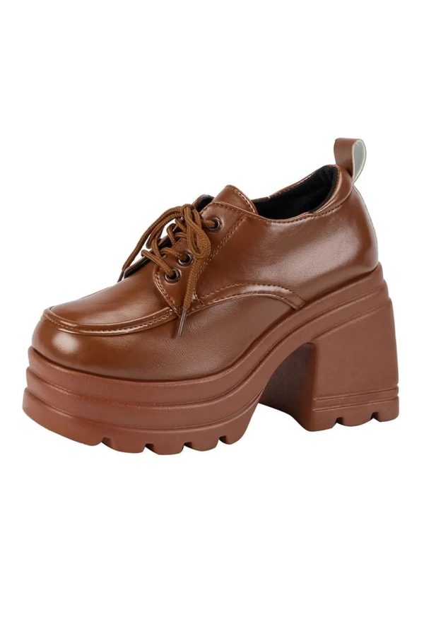 aesthetic eclipse block heel boots