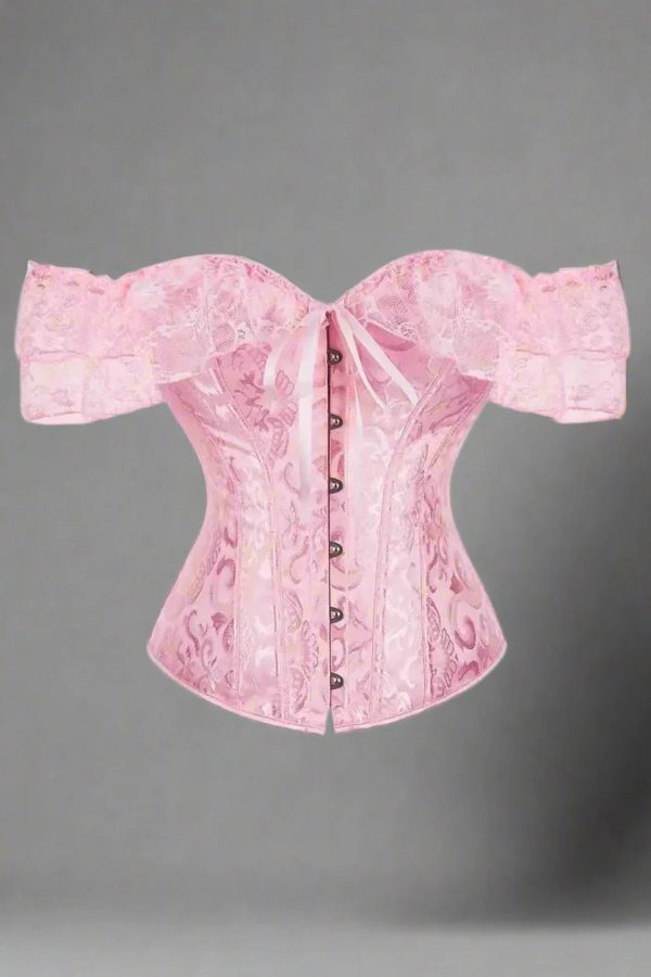 retro lace overbust corset