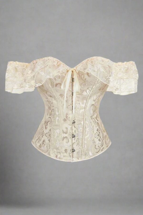retro lace overbust corset
