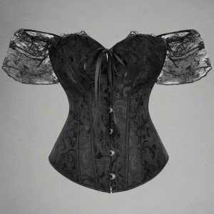 retro lace overbust corset