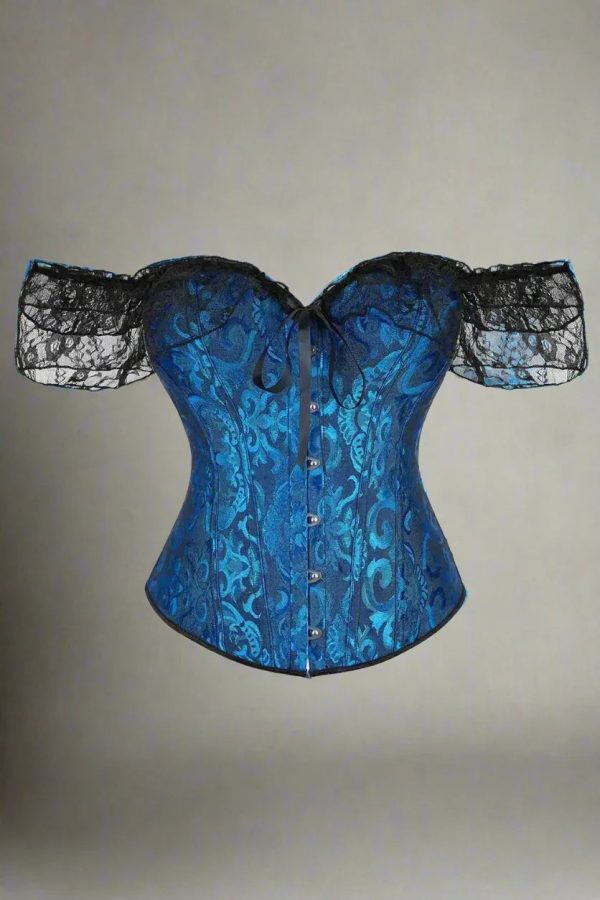 retro lace overbust corset