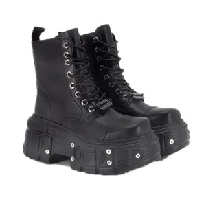 alt punk platform combat boots