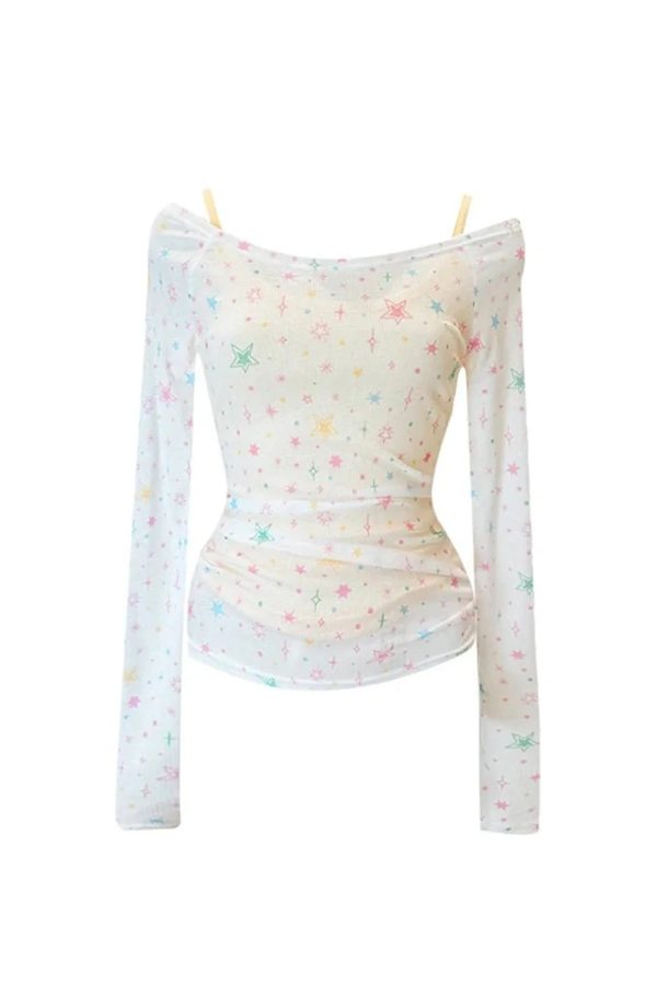 starlight whisper off shoulder top