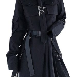 atwo piece goth alt style suit outfit set